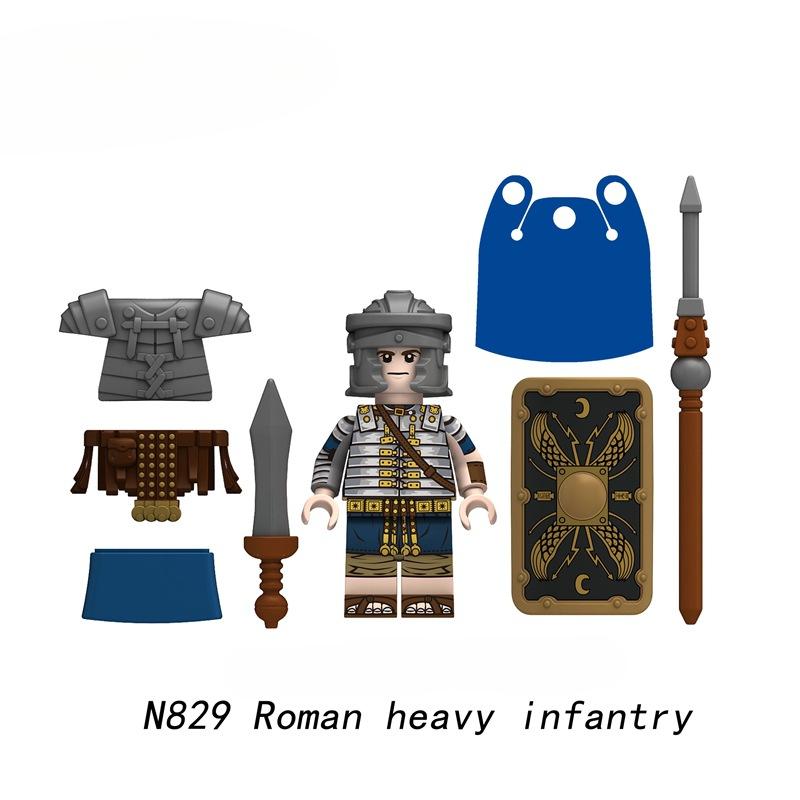 

Римская тяжелая пехота Мини-строительные блоки Куклы Кирпичи Арбалетчик Центурион Фигурки Сборные игрушки для детей N829-832