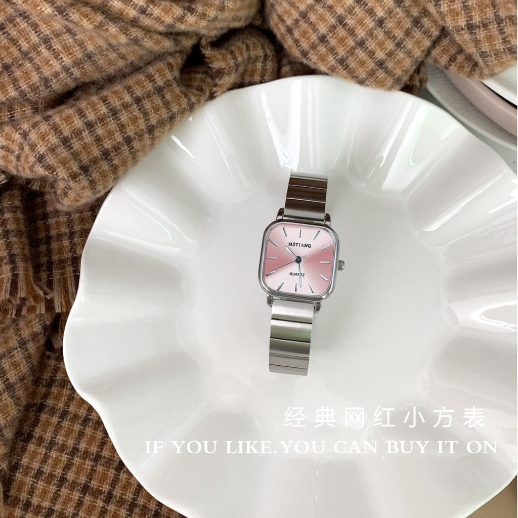 Watch Niche Simple Fashion Square Versatile Retro Temperament Retro Watch Women'S Watch