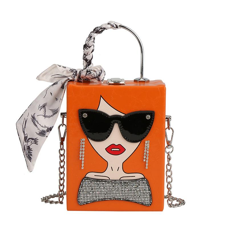 Taschen Tasche Damen 2025 Europäische und Amerikanische Mode Personalisierte Brillen Schöne Frauen Umhängetasche Mode Fransen Umhängetasche Kasten Tasche