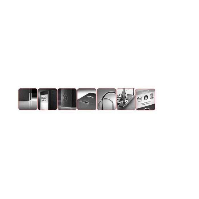 Classeur - herlitz - maX.File nature - Noir - 4 anneaux - Largeur de dos 70 mm