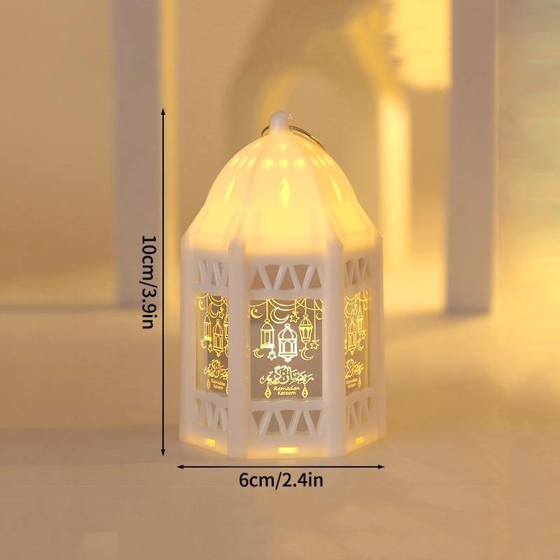 Ramadan Dekorationen Kerzenlampe 2026 Eid Mubarak HängeLaterne Muslimisches Geschenk Ornament Ramadan Mond und Sterne Nachtlicht