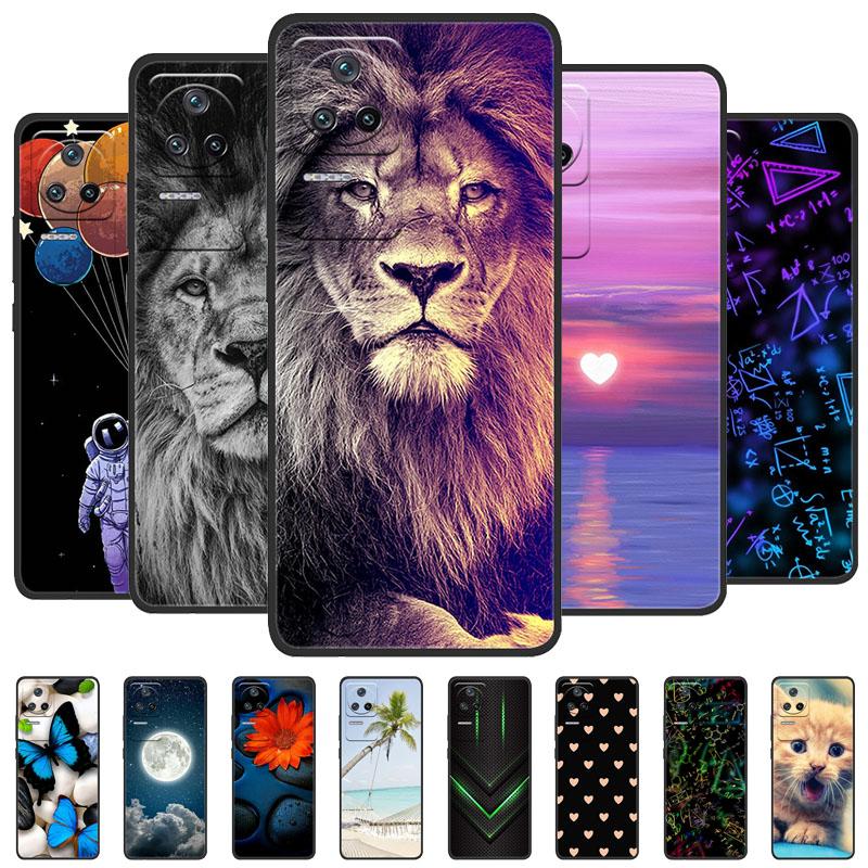 Für Poco F4 5G Hülle Poco F5 Pro Silikon TPU Bumper Weiche Handyhülle Für Xiaomi Poco F4 GT 5G Cartoon Tier Hülle Fundas Cases