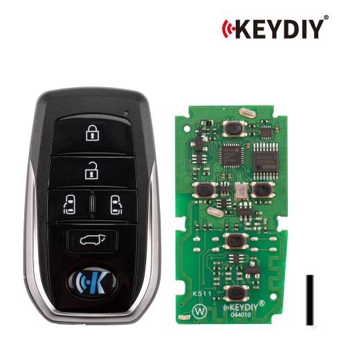 KEYDIY TIB01-5 5 Buttons Programmable Universal Smart Remote Key Keyless Go Replacement HKSA2543