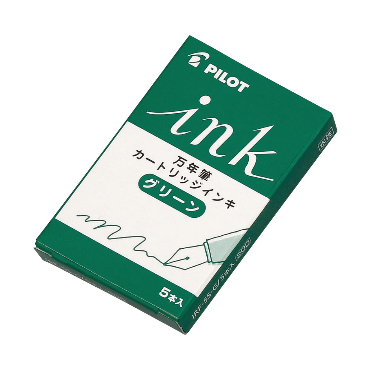

Pilot fountain pen cartridge ink green 5 pieces x 10 pieces IRF50S10G зелений