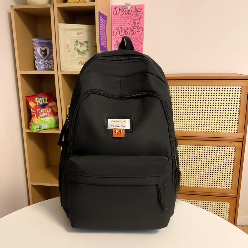 Schoolbag backpack, college student Korean style INS style, large capacity backpack for middle and high school, versatile for girls' casual travel
