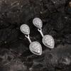 ZAKOL Trendy Classic Water Drop Zircon Women's Earrings Retro French Elegant Charming Bride Wedding Dress Jewelry Accessories