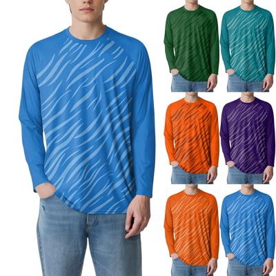 Herrenmode Bedrucktes Raglan Langarm Sportoberteil
