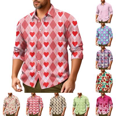 Men'S Casual Loose Fitting Long Sleeved Shirt Fashionable Lapel Shirt Top