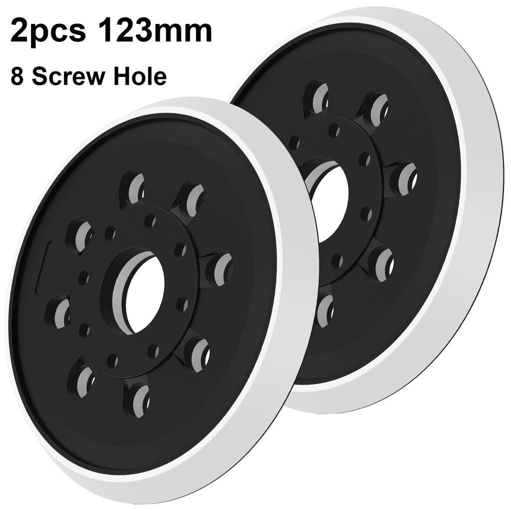 123-125MM 5 Inch 8-Holes 3/4/8 Screw HoleS anding Disc Pad Hook Loop Sanding Pads for Electric Orbital Sander Polishing