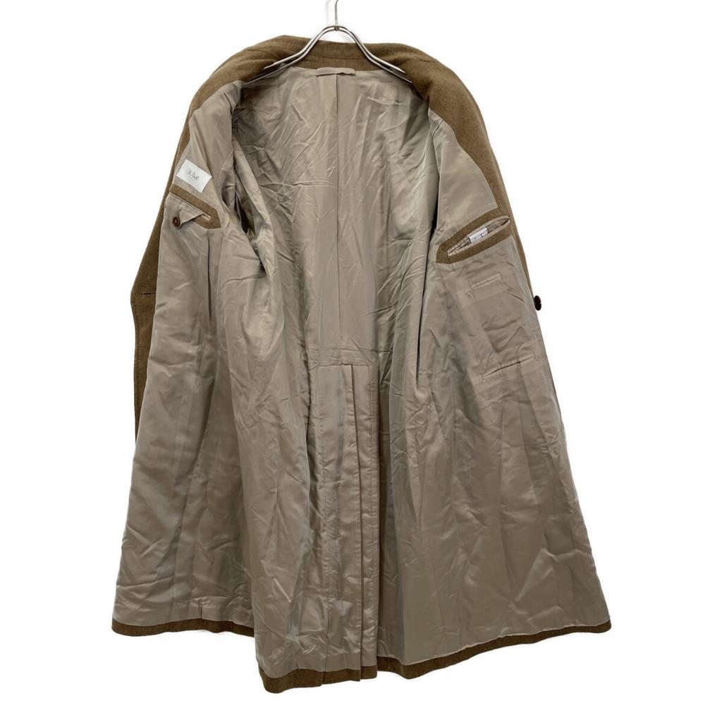 DE PETRILLO Beige Woll-Polo-Mantel zweireihig Mantel 48 beigeGebraucht