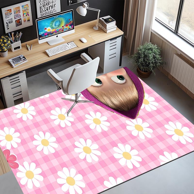 Masha and The Bear Pattern Rug, Indoor/Outdoor Mat, for Picnic, Gameroom, Bedroom, Office, Living Room, Home Decor Carpet, Birthday Gift