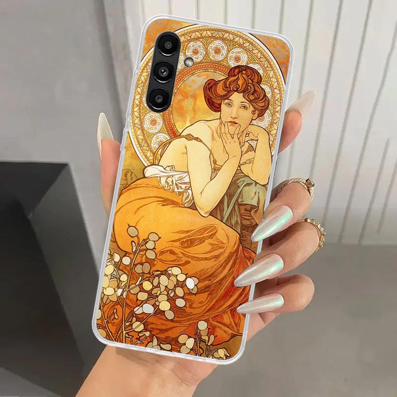 

Alfons Mucha Primavera Phone Case for Samsung Galaxy A16 A26 A36 A56 A15 A25 A35 A55 A14 A24 A34 A54 A13 A23 A33 A53 A05S A04S A Samsung A24