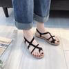 New flat toe cool slippers women's summer beach shoes trendy Korean version open-toed women's shoes