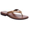 Coach Brianna Round Toe Flat Rubber Sole Flip Flops Women Footwear Brown CZ371-BRN