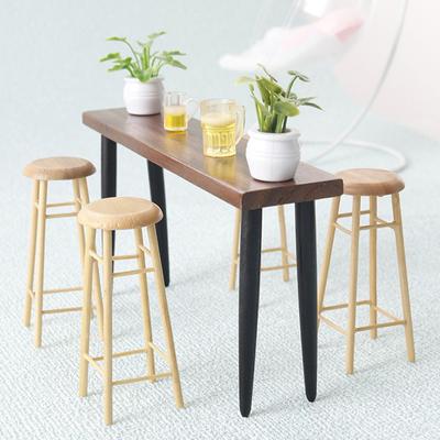 1:12 Dollhouse Mini Çay Masası Kahve Masası Modeli Dollhouse Mobilya Dekorasyon Doll House Mikro Sahne İnşaat Aksesuarları
