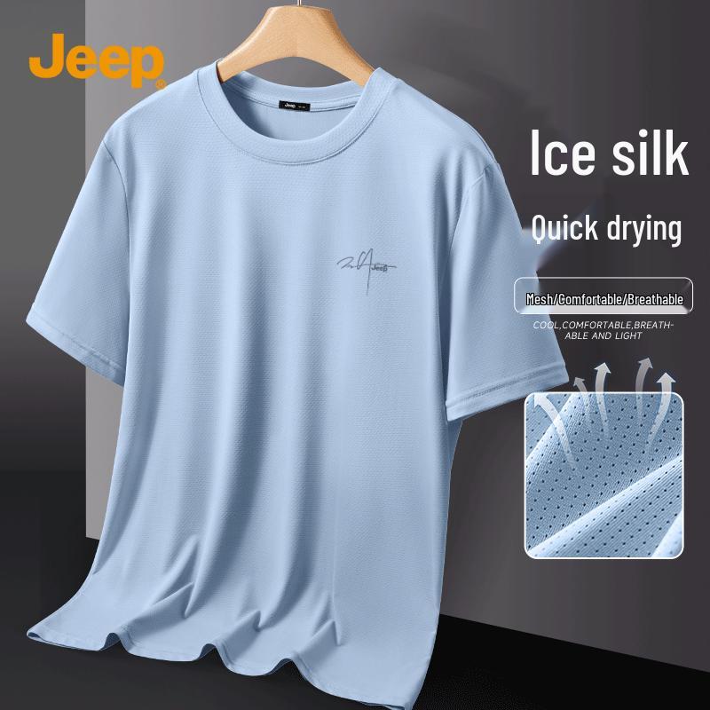 JEEP Men s Cooling Quick-Dry Sun Protection Mesh T-Shirt XL