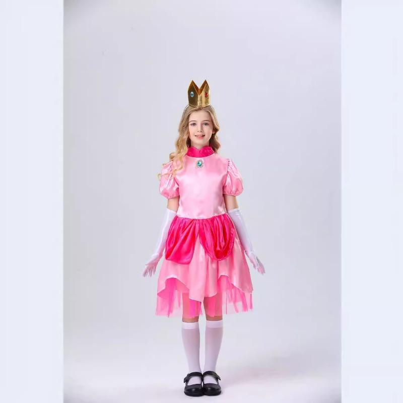 Halloween princess pink dress children's stage costume