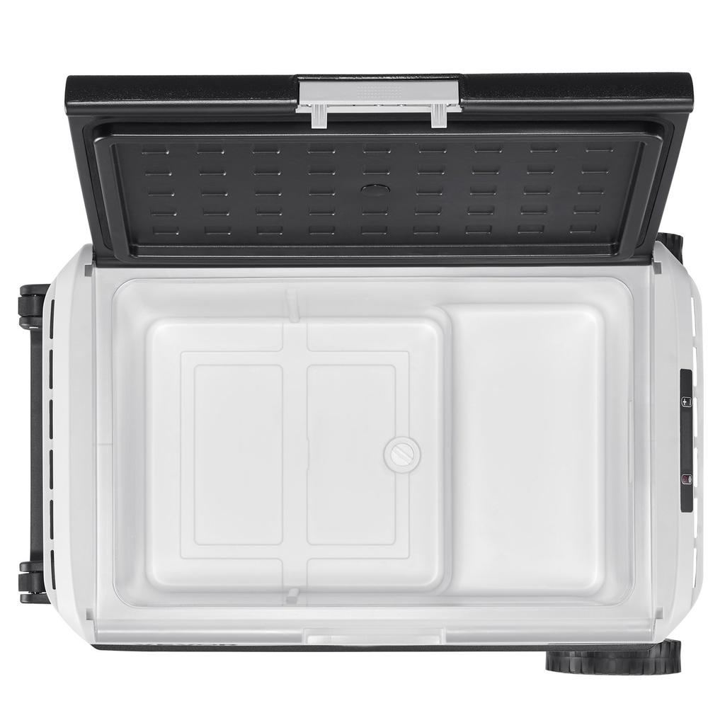 12 Volt Car Refrigerator, 60L Car Fridge, Portable Electric Cooler with Wheels and Handle, -20 to 20, 12/24V DC and 100- 240V AC Compressor Freezer