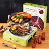 Outdoor Family Dinner Disposable Picnic Portable Barbecue Grill with Plate Clip and Oil Brush Barbecue Plate Without Charcoal