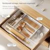Expandable Drawer Organizer Adjustable Flatware Cutlery Holder Tray  Drawer Divider