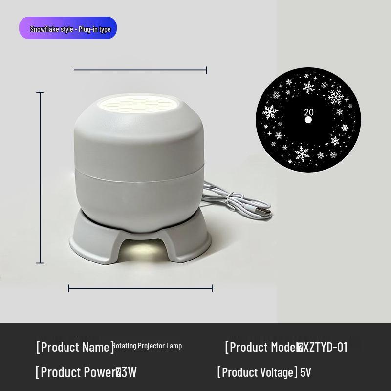 Popular LED Snowflake Projector Light - 16 Image Rotating Christmas & Halloween Laser Stage Projection