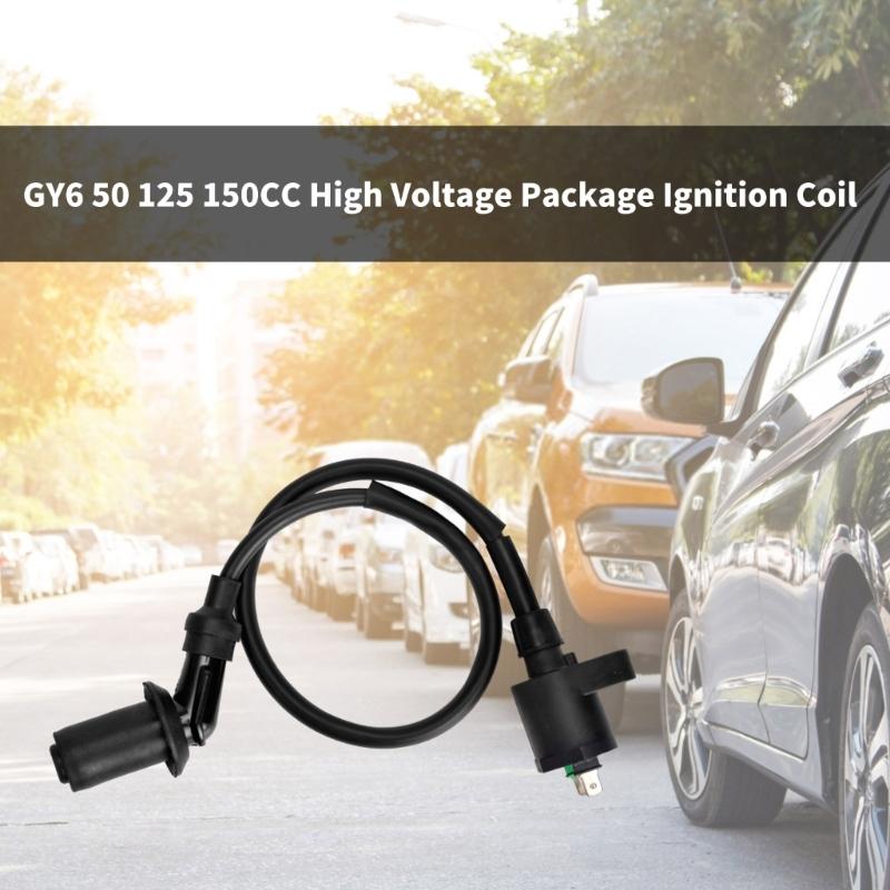 Enhanced Ignitions Coil Rubber & Metal Coil High Performances Ignitions Coil for GY6 Efficient Combustion Improvement