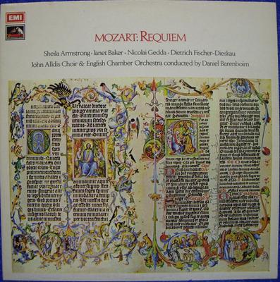 LP Record WOLFGANG AMADEUS MOZART, SHEILA ARM - Requiem ASD2788 His Master's Vo 1972 UK Classical Used