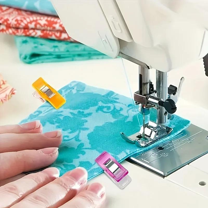 20/40PCS Colorful Sewing Clips, Plastic Fabric Clamps, Garment Edge Seam Grip for Tailoring & Crafts, Non-Slip Holding