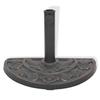 VidaXL Socle de parasol en résine demi-cercle Bronze 9 kg