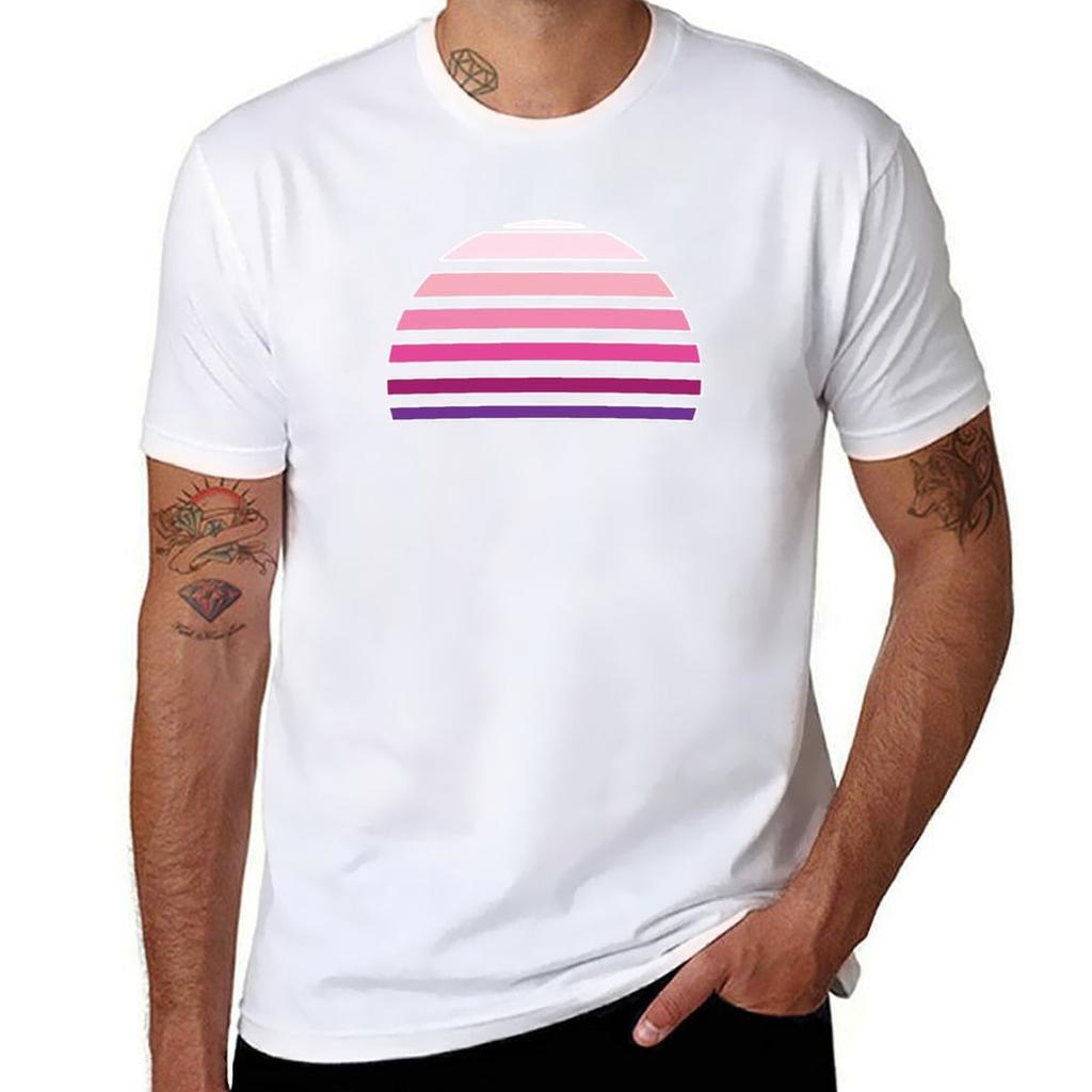 Retro Sunset Tshirt Outdoor Sports Lightweight Tee