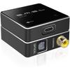 SMSL PO100 2024 XU316 Digital To Analog Audio Converter, MQA Decoding USB To Toslink Coaxial/Optical Audio Adapter, Mini USB To Coaxial Cable Adapter