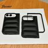Anti Fall Phone Protector Puffer Case for iPhoneDuo, Down Jacket Design Soft Padded Protective Cover Cover, Full Bumper Shockproof Portection Foldable
