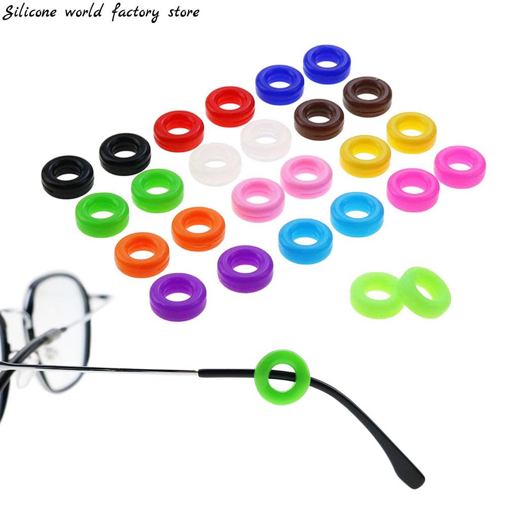 Silicone World 1 Pair Eyeglass Legs Covers Retainer Silicone Anti-slip Holder Glasses Ear Support Mirror Leg Glasses Accessories
