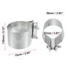 UXCELL 1-2pcs 2 Inch 2.5 Inch 3 Inch 4 Inch Car Exhaust Pipe Sleeve Connector Clamp Coupler Universal Adjustable