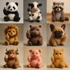 1 peluche doigt d'honneur, adorable statuette de bureau, mini-décoration d'ambiance pour la maison, le bureau, les fêtes, les bars et les tables, accessoire cadeau