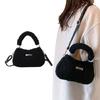 Plush Handbag Soft Warm Shoulder Bag Everyday Companion for Fashion Enthusiasts