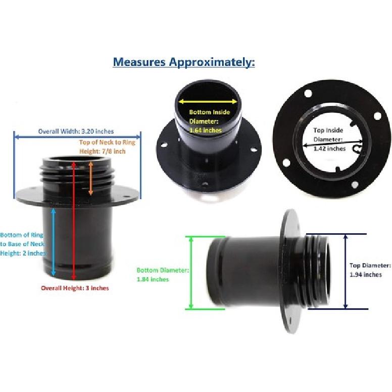 Aftermarket Gas / Fuel Tank Filler Neck Compatible with OEM # 59231-3734 Black