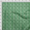 oneOone Cotton Flex Green Fabric Florals Dress Material Fabric Print Fabric By The Yard 40 Inch