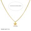 Gold Flower Jewelry Set with Crystal Center Necklace and Bracelet for Women