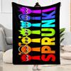 1pc Colorful Birthday Celebration blanket Soft and Warm for Sofa Office Camping Travel Livingroom Great Gift for Friends and Family Comfortable