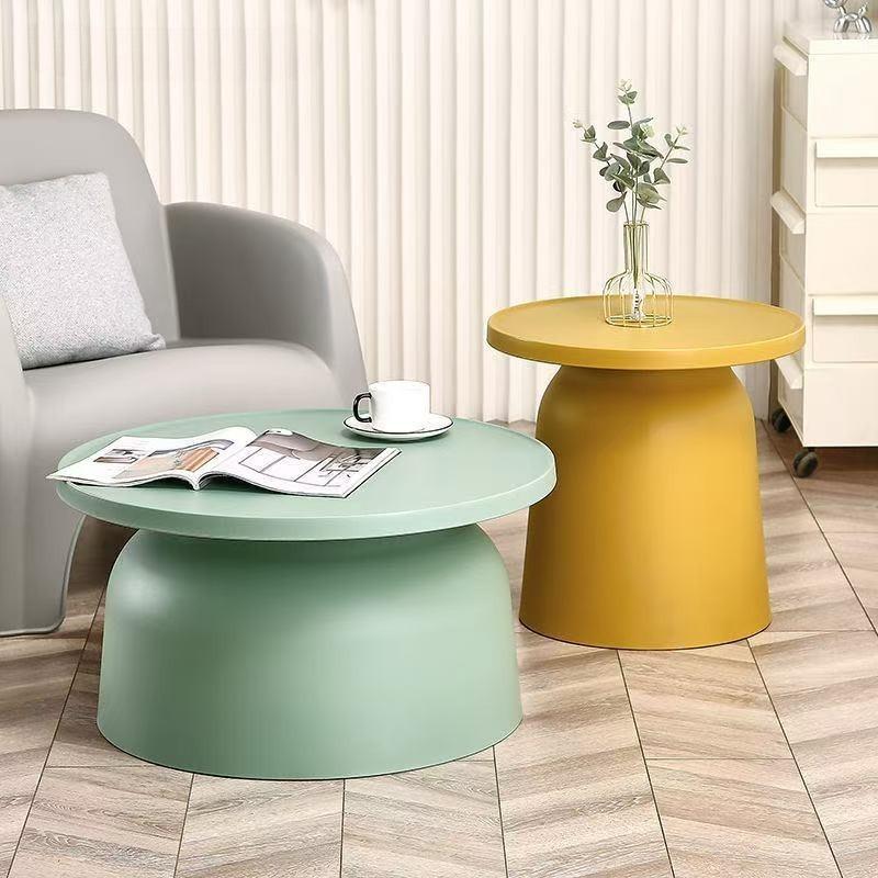 Modern Coffee Table Plastic Side Tables Minimalist Living Room Round Center Table Creative Luxury Tea Tables Home Furniture