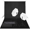 Day and Night - Day and Night Photo Studio Kit with Lights and Background Set