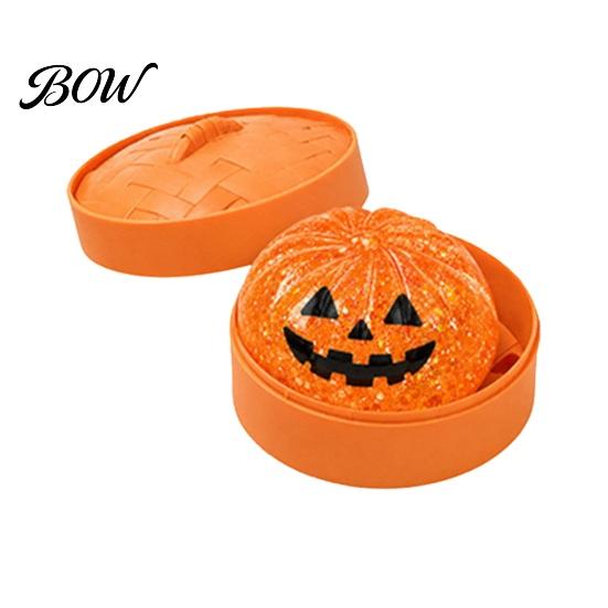 Calming Fidget Toy Halloween Dumpling Squeeze Toy, Pumpkin Ghost Bat Steamed Bun Sensory Anxiety Relief for Stress Relief, Ball Party Favors оранжевый