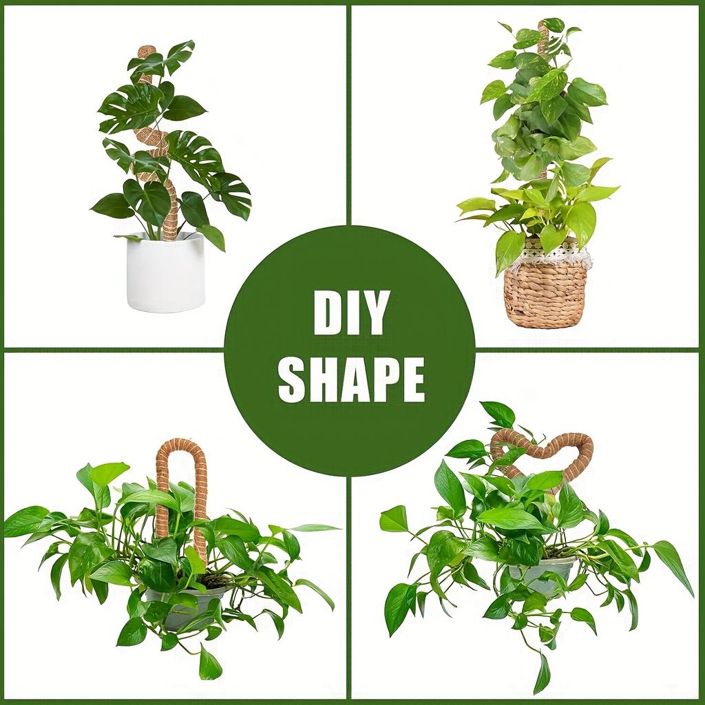 Moss Poles for Climbing Plants Monstera, Indoor Deformable Climbing Plant Stakes,Garden Trellis Plant Stick Stakes for Potted Plants Like Vine Orchid