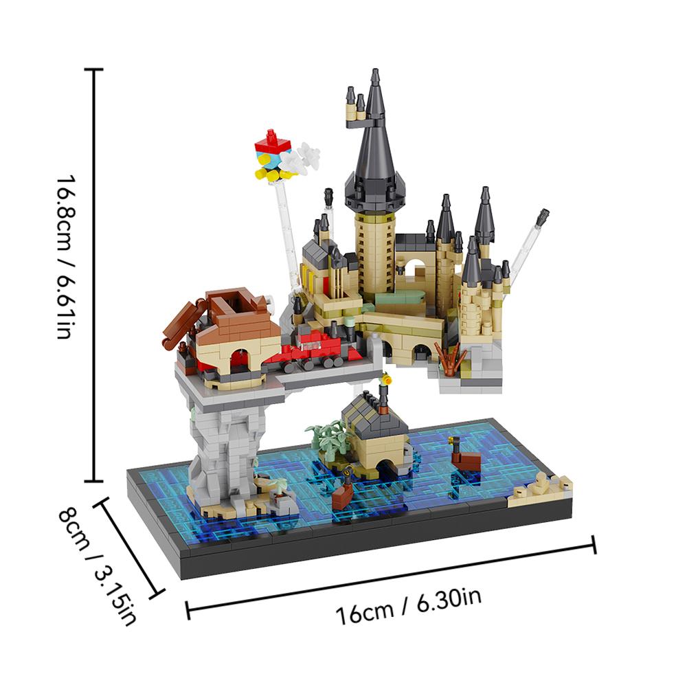 New-Off-The-Shelf First-Class 1256Pcs Premium-Quality Magic Castle High-Standard Construction-Set Top-Grade Brickslight Top-Grade Up Tiny Scale