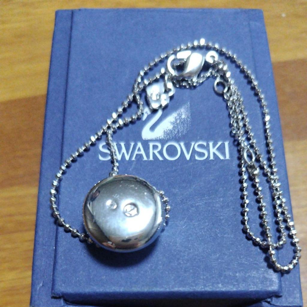 Used SWAROVSKI Swarovski necklace pink crystal