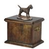 Border Terrier - Urn for the Ashes of a Dog, Urn with a Statuette, Elegant Urn In the Classic Style of the Brand