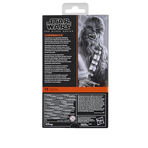 Hasbro Star Wars Black Series Chewbacca, Star Wars: A New Hope Premium Collectible 15cm Action Figure G1562, Authentic