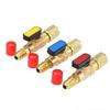 Refrigerant Ball Valve 1/4’’ SAE, A/C HVAC Ball Valves, Low Loss Fittings for