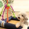 Interactive Knot Dog Toy Durable Bite-Resistant Dog Rope Toys Grinding Teeth Cleaning Toy Puppy Knot Dog Chewing Toy